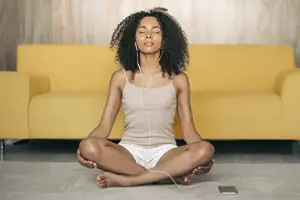 woman meditating woman meditating